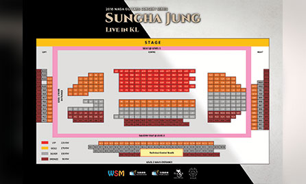 Seat plan – 2018 Sungha Jung live in KL